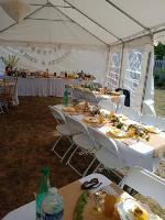 Tente de reception 4 x 6 m blanc en PVC 480g/m2 chapiteau barnum