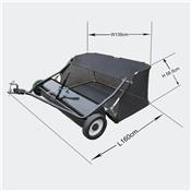 Balayeuse feuilles et gazon pour tracteur tondeuse et quad 120 cm