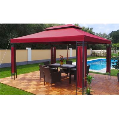 Tonnelle de jardin Swing & Harmonie® 3x4 bordeaux