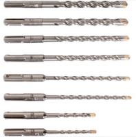 Jeu de 8 forets béton SDS Plus 4 taillants 6 à 16 mm