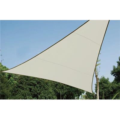 Voile solaire triangulaire 3.6 x 3.6 x 3.6m crème