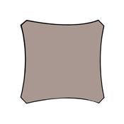 Voile solaire carré - 3.6 x 3.6m taupe