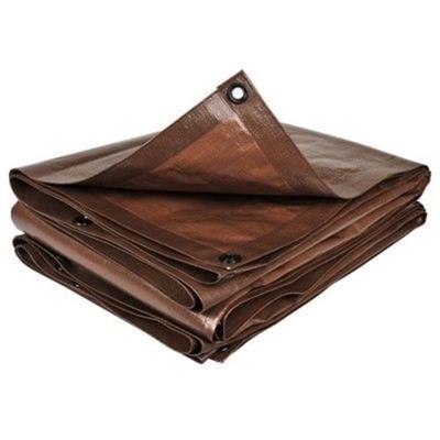 Bâche de protection extérieur 4x5 m 140gr/m² marron