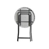 Table pliante haute d'appoint ronde mange debout