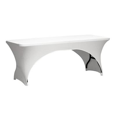 Housse pour table pliante coloris blanc