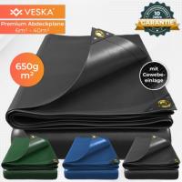 Bâche camion PVC 650 g/m2 de 2x3 à 5x8 m verte ou anthracite